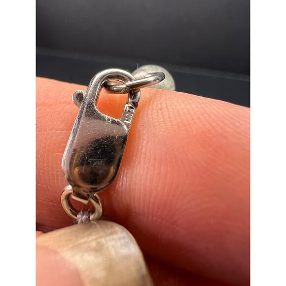 NEW labradorite bib statement necklace with sterling silver clasp - Picture 4 of 15